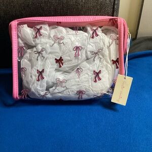 Frasier Sterling Clear Make up/Cosmetic Pouch NWT